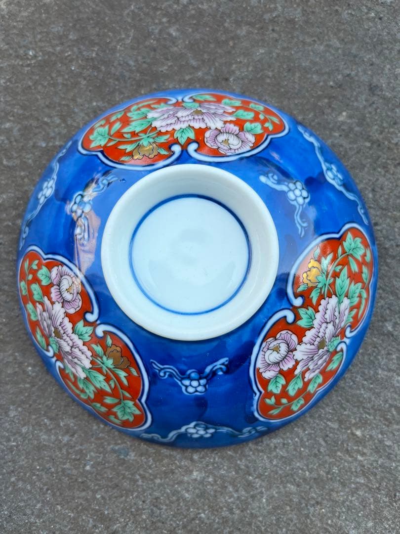 有田焼　昭栄窯　古伊万里　蓋付き丼ぶり　5つセット　染付　金彩　染錦　アラ煮