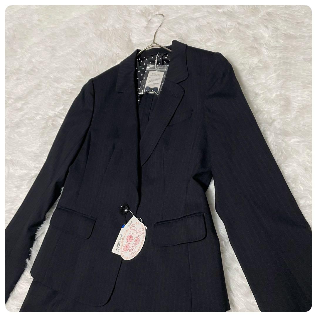 新品タグ付【n♥line 】佐々木希 セットアップ シルク混13〜15ストライプ