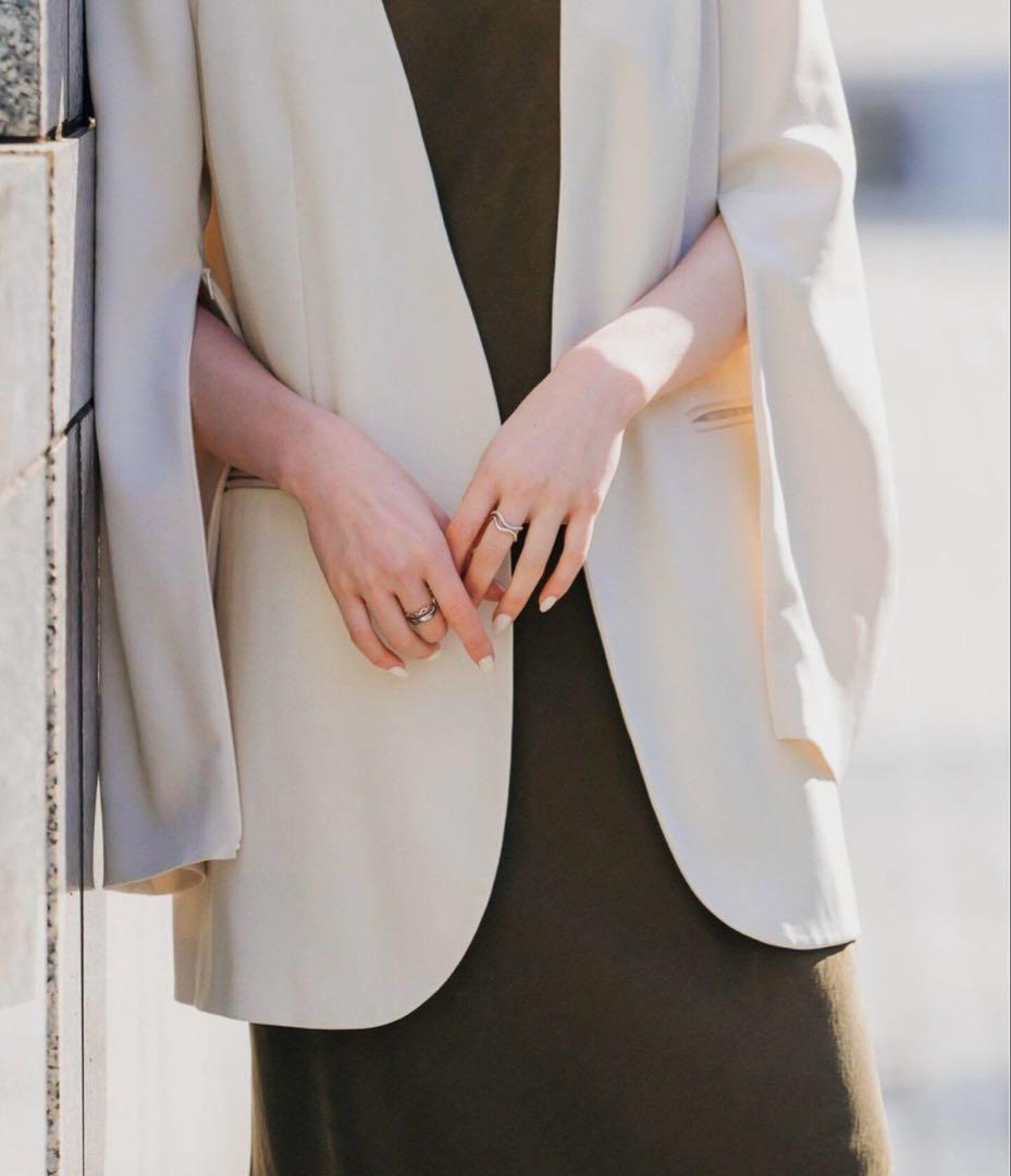 NOBLE スリーブスリットケープジャケット