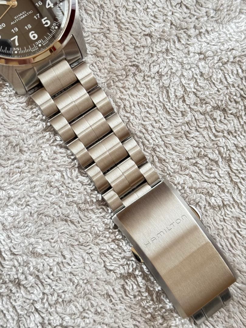 【極美品】ハミルトンカーキフィールド38mm自動巻ミリタリーH70455133