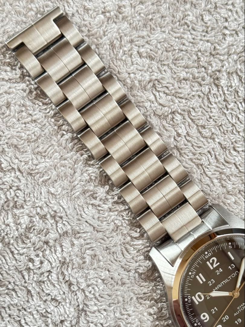 【極美品】ハミルトンカーキフィールド38mm自動巻ミリタリーH70455133