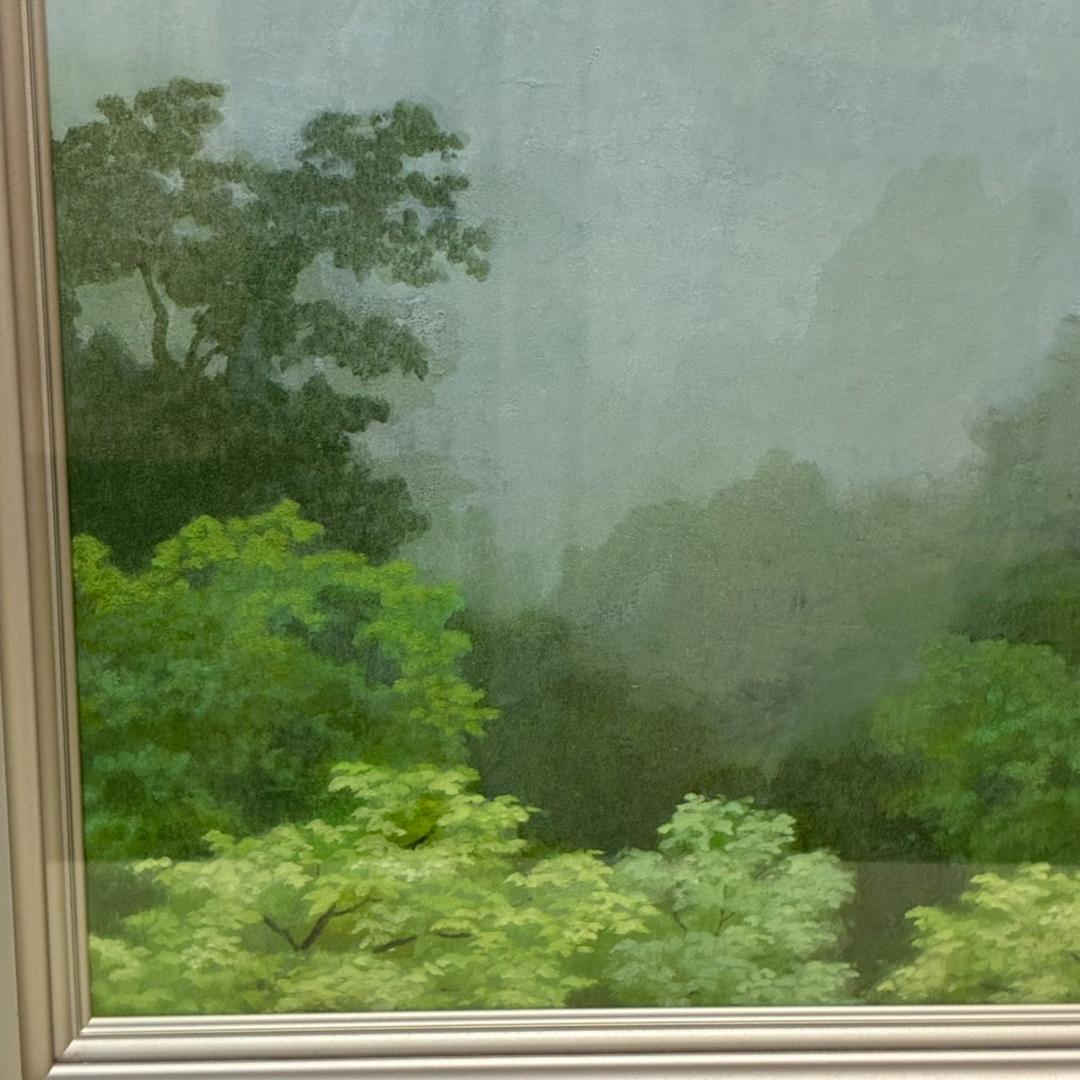 河合健二　日本画　「山氣」　685×610mm