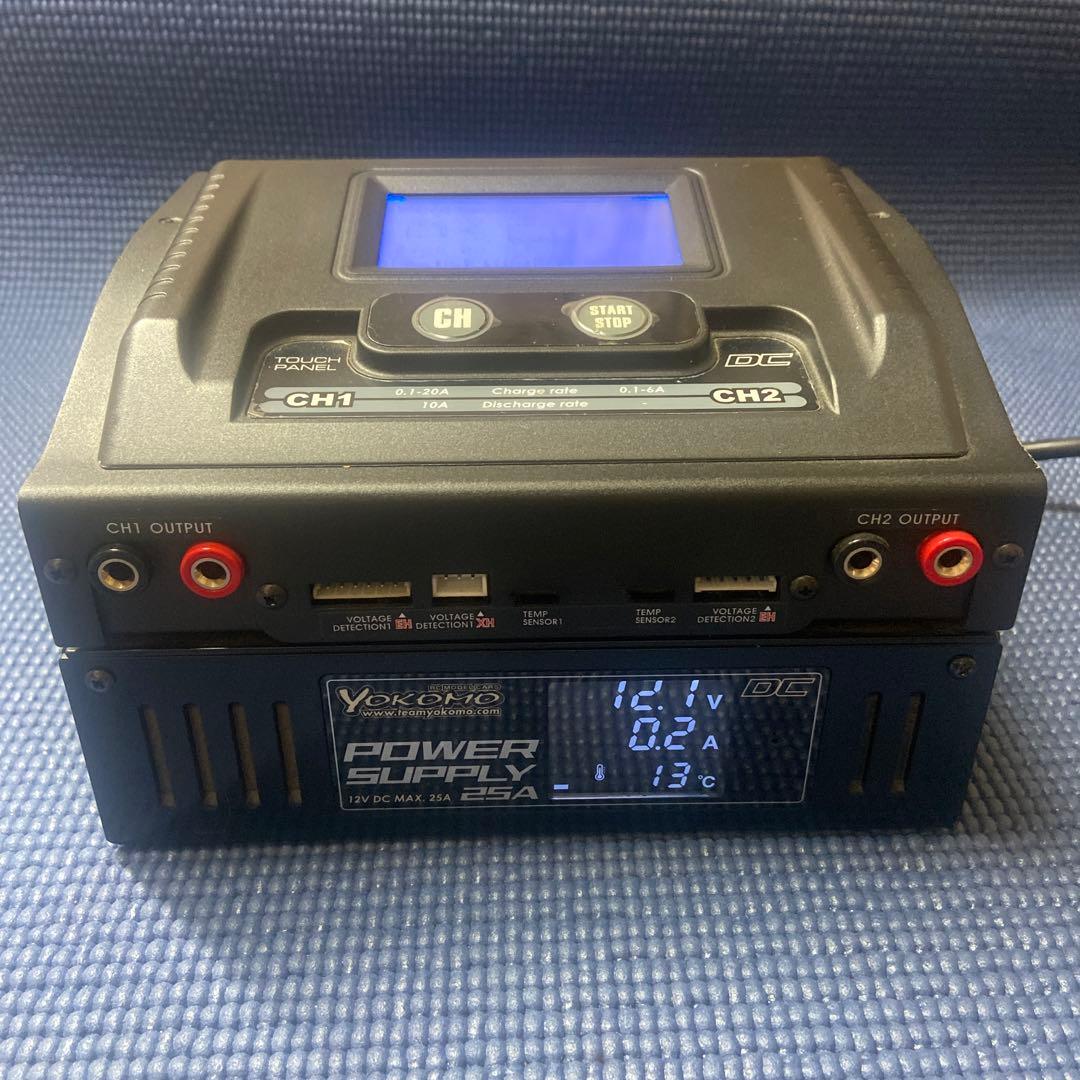 ヨコモYZ-114DUO ヨコモパワーサプライ25A12V安定化電源セット