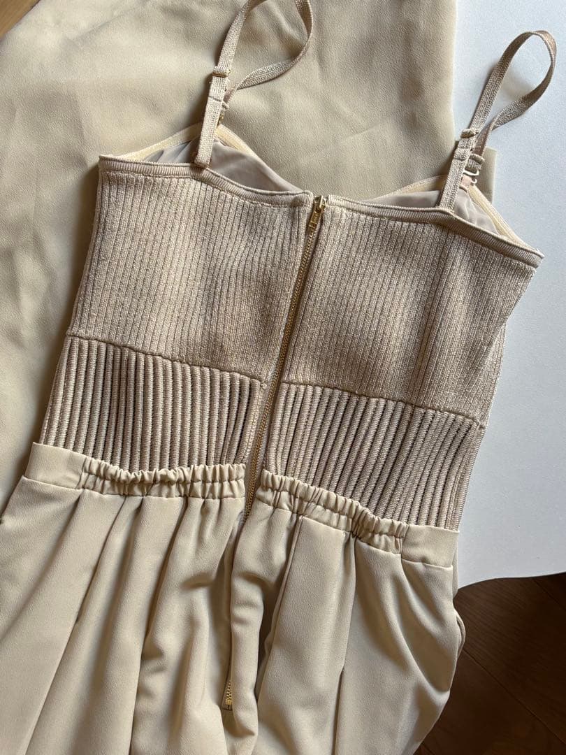 anuans ニットビスチェオールインワン M