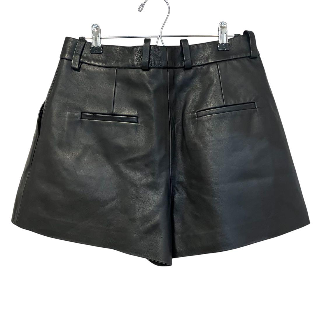 【M3】3.1 Phillip Lim ブラックレザーショートパンツ サイズ2