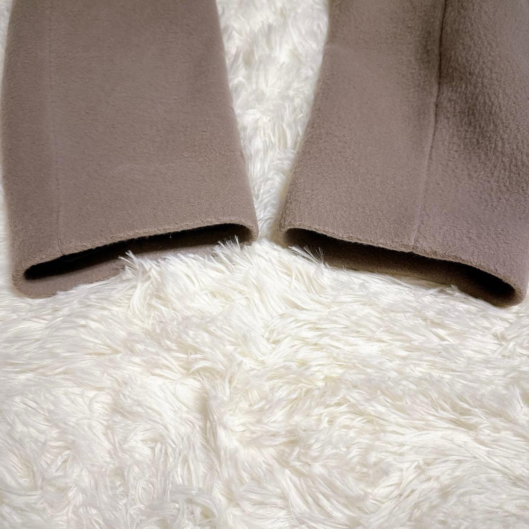 人気 イエナノーカラー ショートコート マンテコ グレージュ 近年モデル