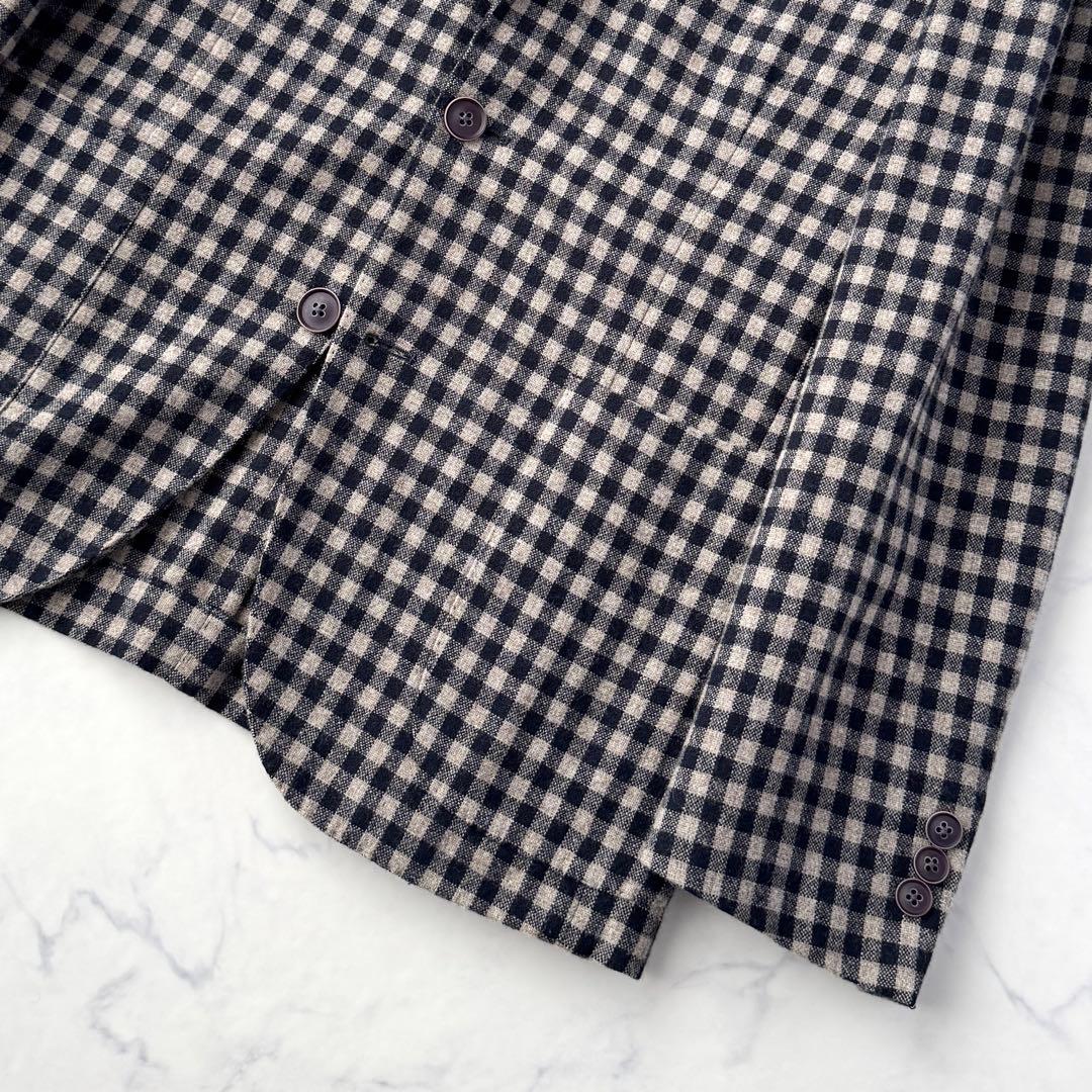 BOGLIOLI ボリオリ フランネル カシミヤ テーラード ジャケット 44