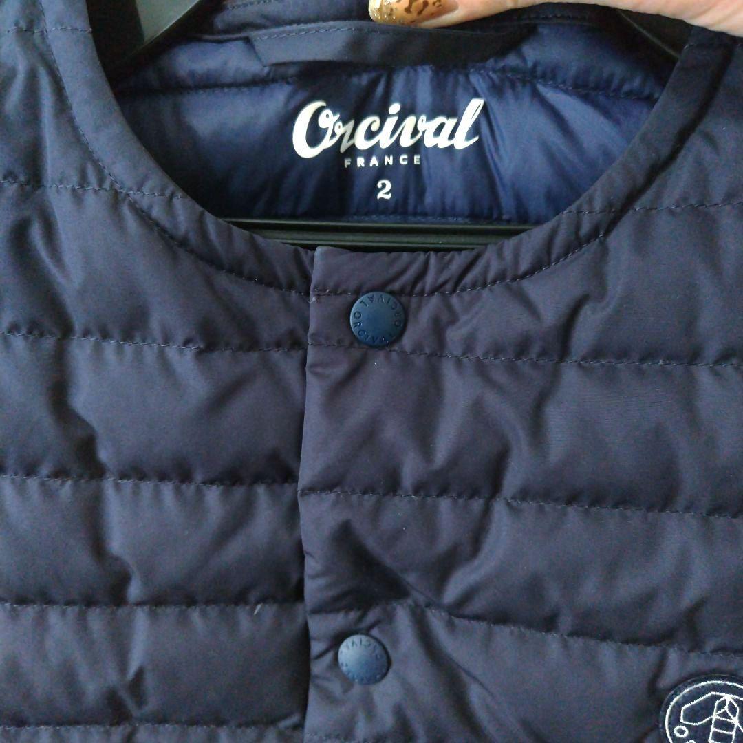 ORCIVAL オーシバル インナーダウンベスト ネイビー サイズ2