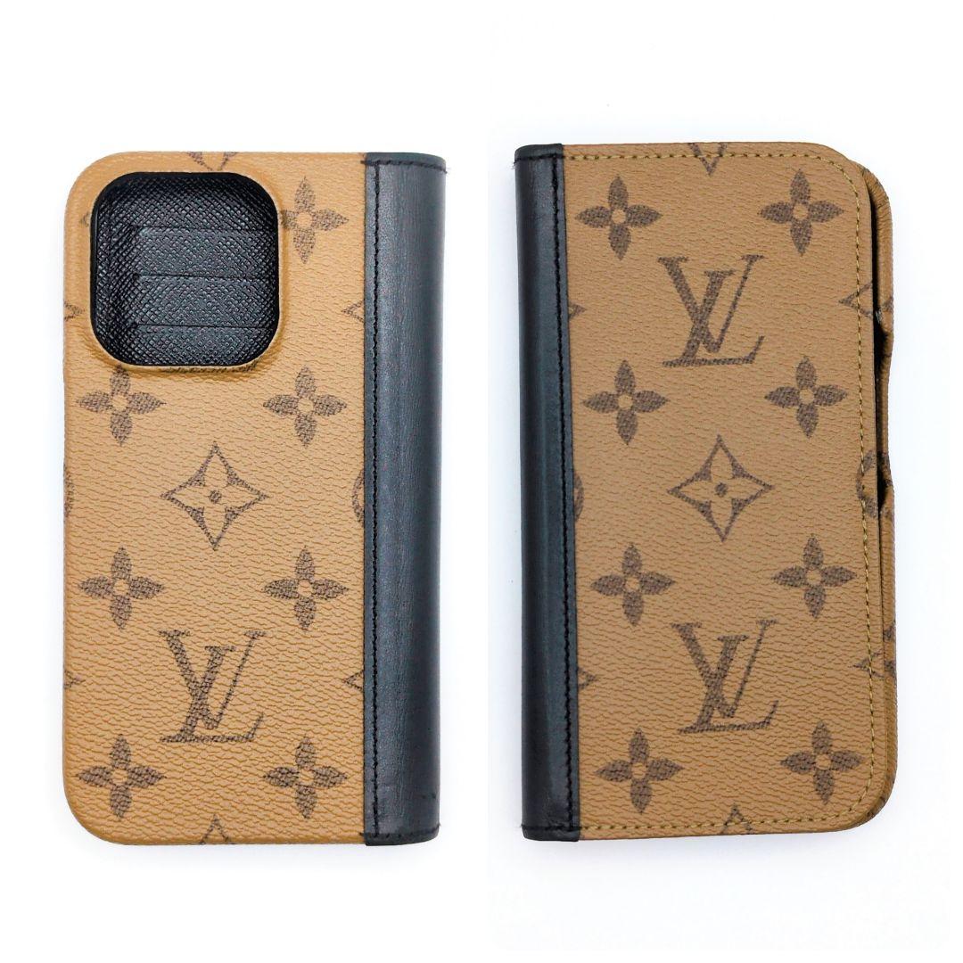 美品✨ルイヴィトン iPhone15 pro ケース フォリオ リバース