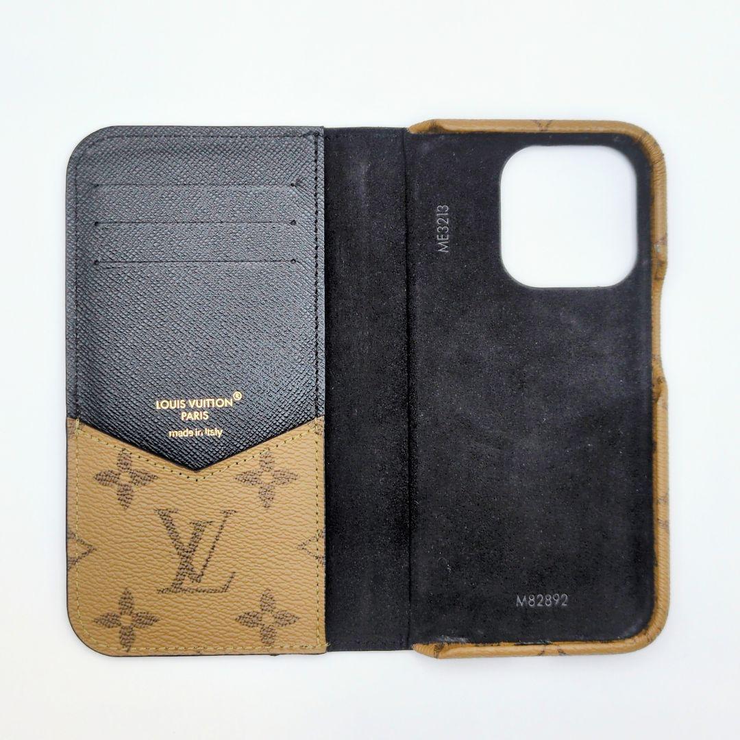美品✨ルイヴィトン iPhone15 pro ケース フォリオ リバース