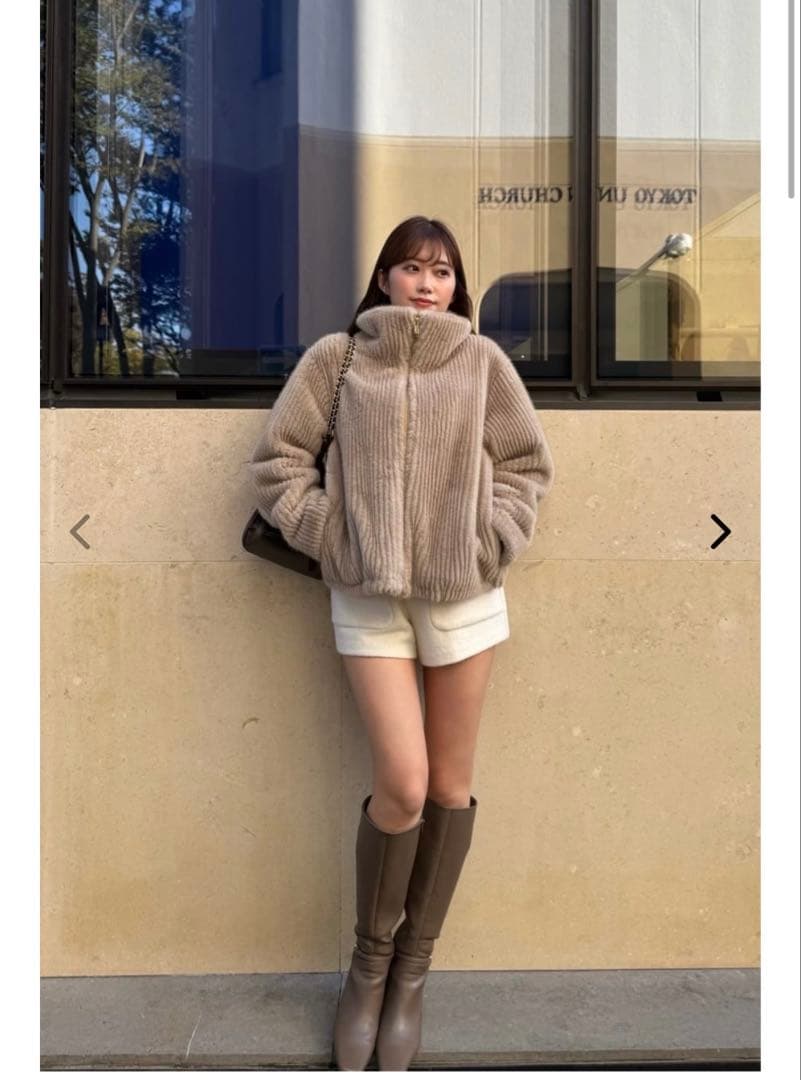 パンツ Twinkle Wool Boucle Shorts herlipto