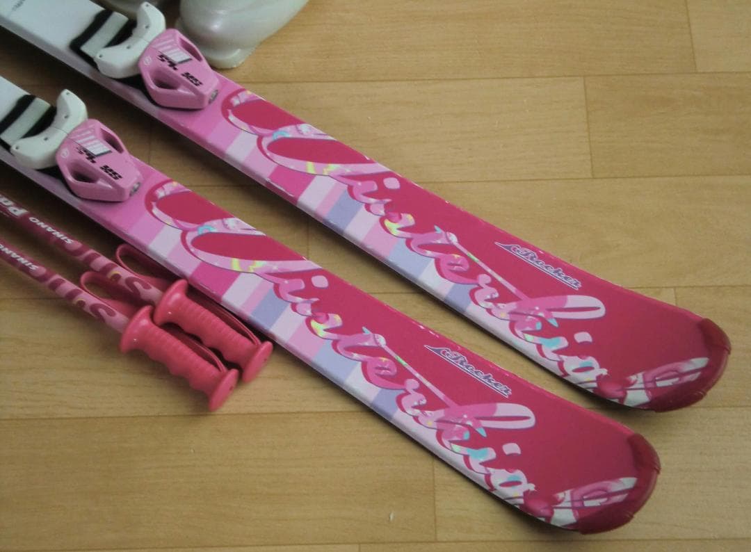 ■1月限定■送料無料■KAZAMA■子供用スキーセット■127/23■WAX済■