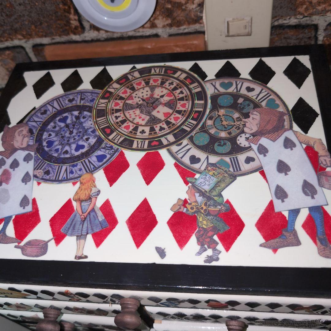 マスカットケーキ不思議の国のアリスチェスト＆ティッシュボックス