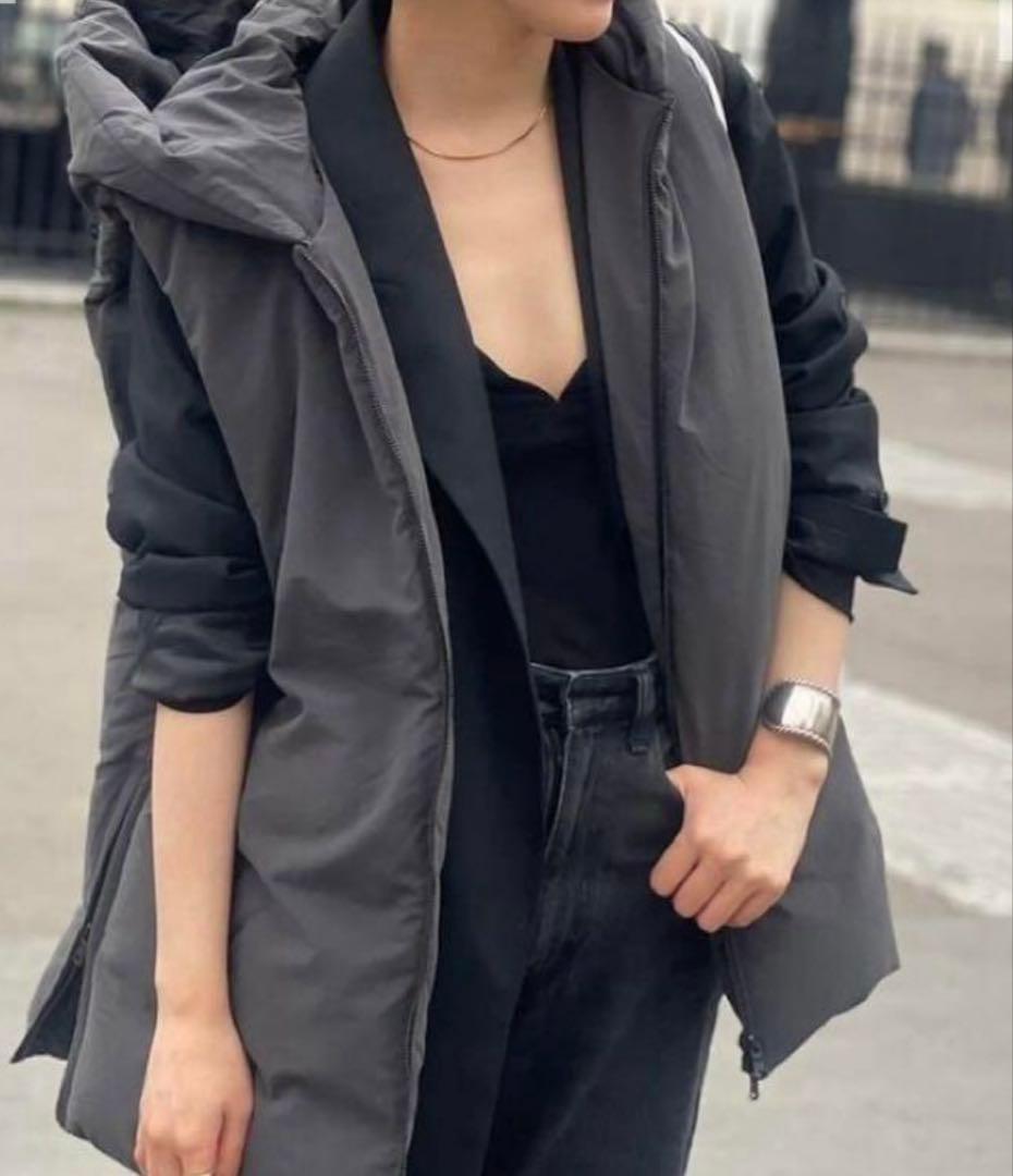 HAKUU plage別注　MID/L ダウンベスト グレー