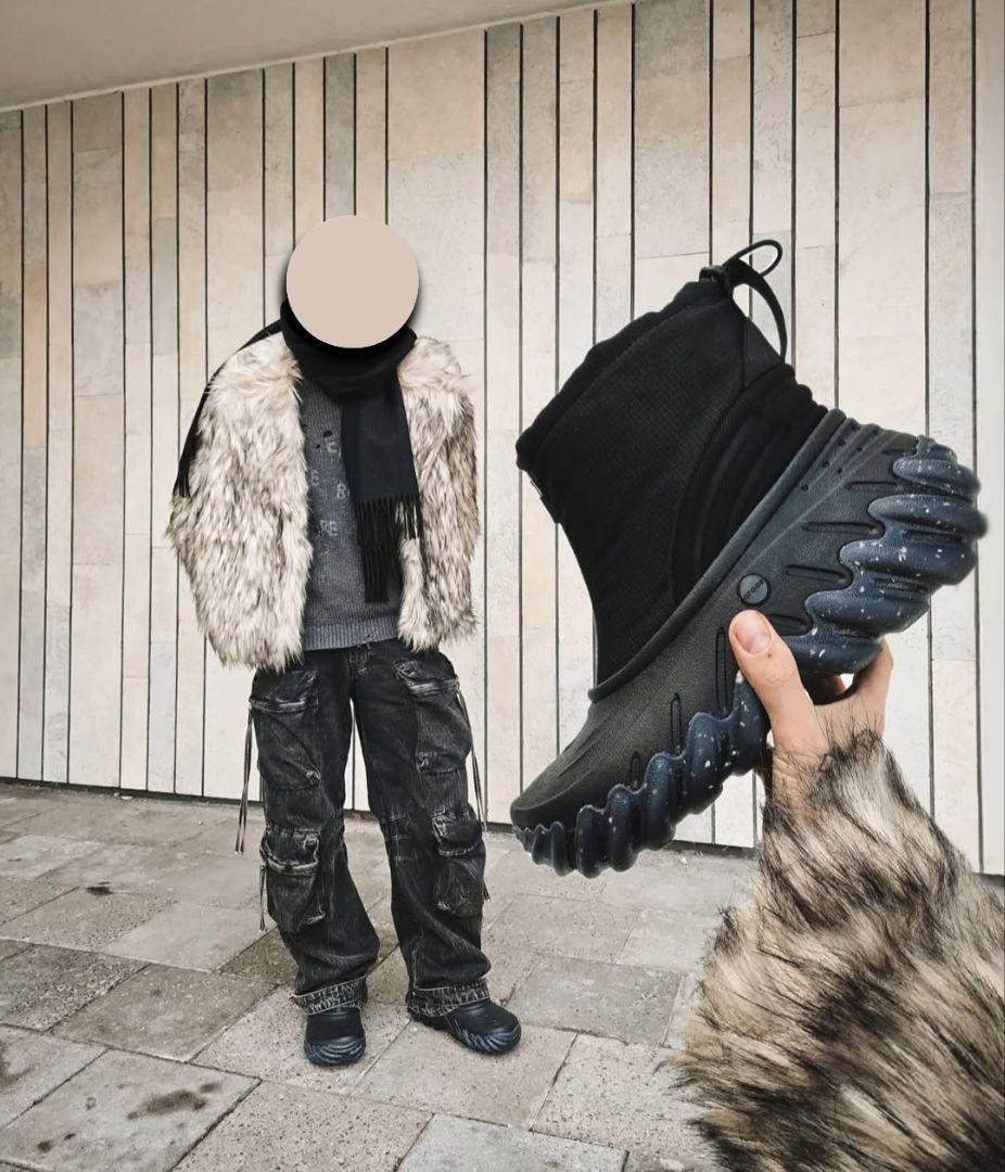 【新品未使用・入手困難】エコー ブーツ ゼット シールド 25㎝　フロントジップ