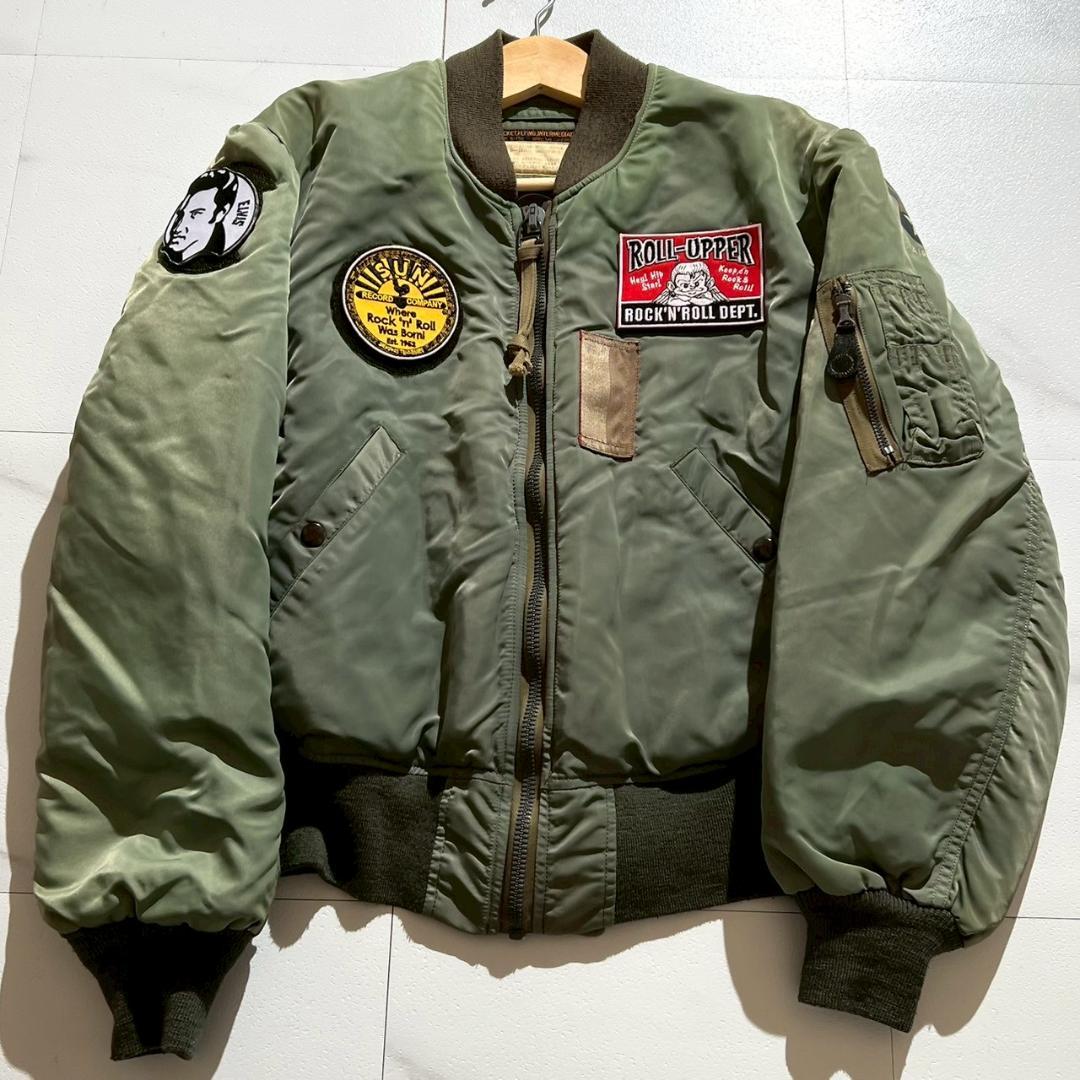 希少　初期M品番　バズリクソンズ　B-15D　MOD　ワッペンフライトジャケット