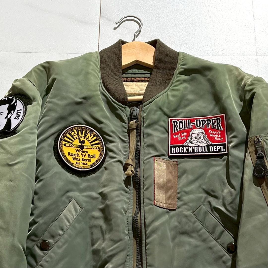希少　初期M品番　バズリクソンズ　B-15D　MOD　ワッペンフライトジャケット