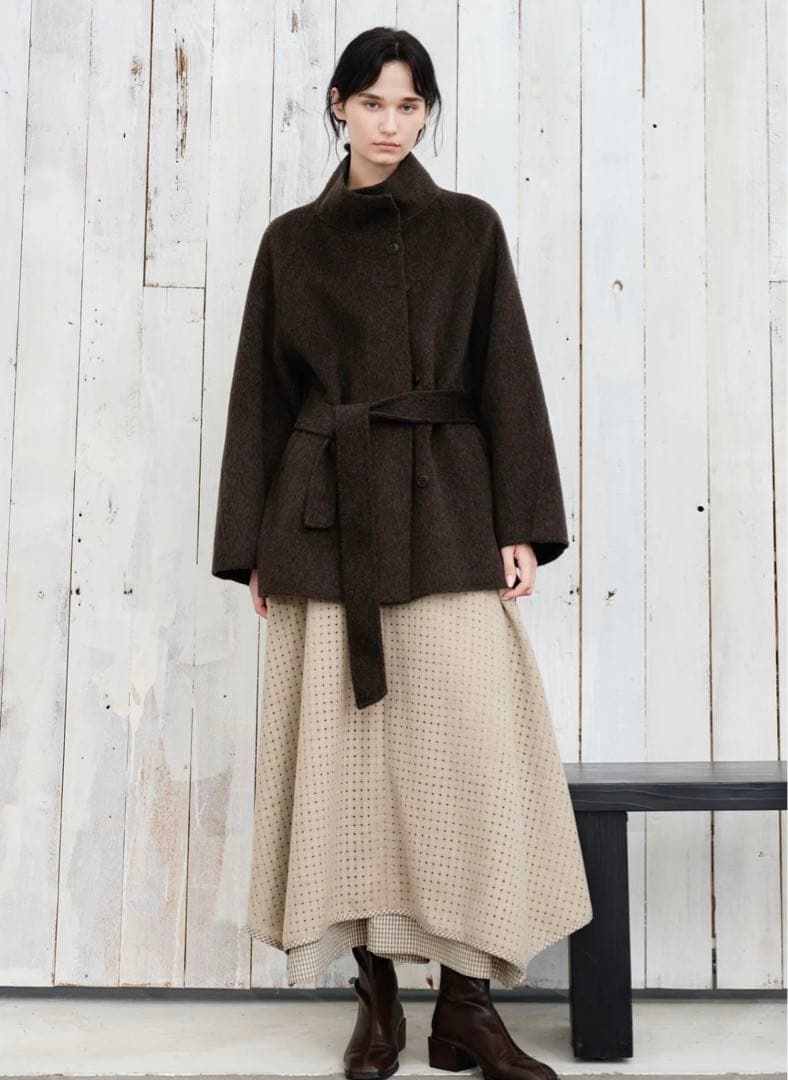 【新品】TAGEECHITA JAPAN フェザーウールミドルコート