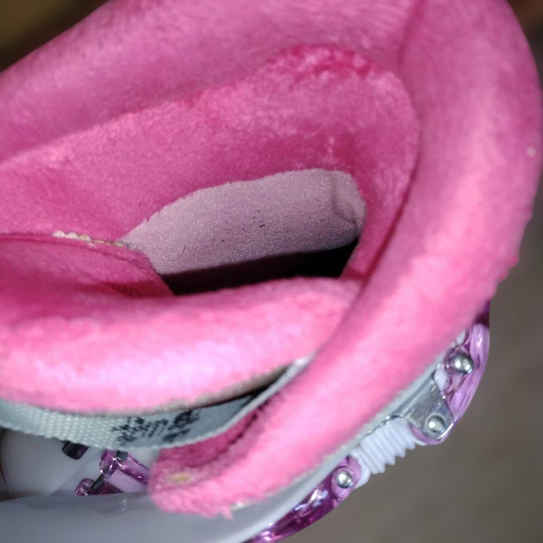 送料無料　120 スキーセット　靴2セット　ストック　女子　22　ビンディング