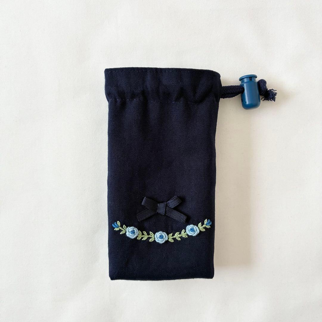 n＊様　ご確認用　手刺繍　封筒型お弁当袋 2点　キッズ携帯ケース　お受験