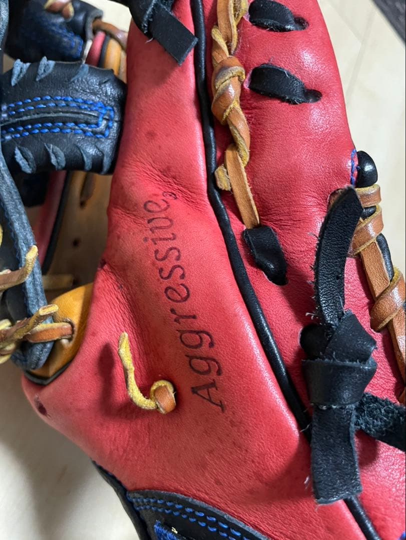 Slugger 軟式グローブ 赤黒