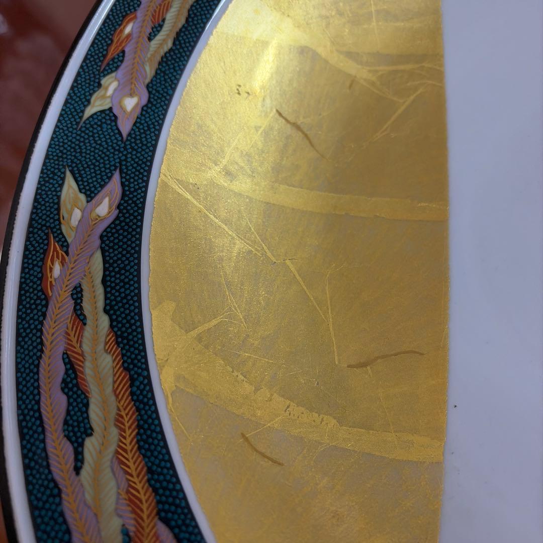 九谷焼　弥与衛門窯　皇后陛下　御麗筆　良子女王　雛之図　御絵皿