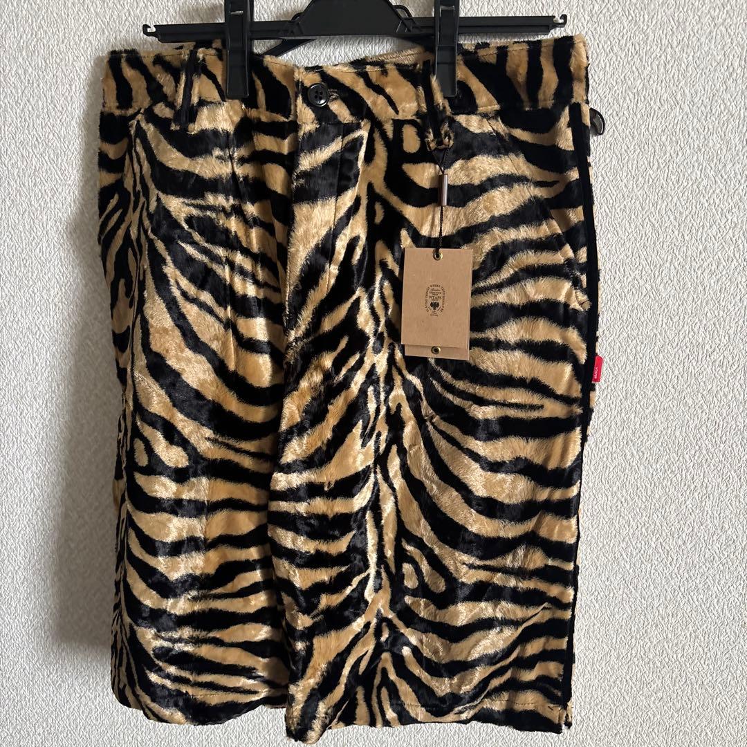 WTAPS トラ柄　ヒョウ柄　 フリースハーフパンツ