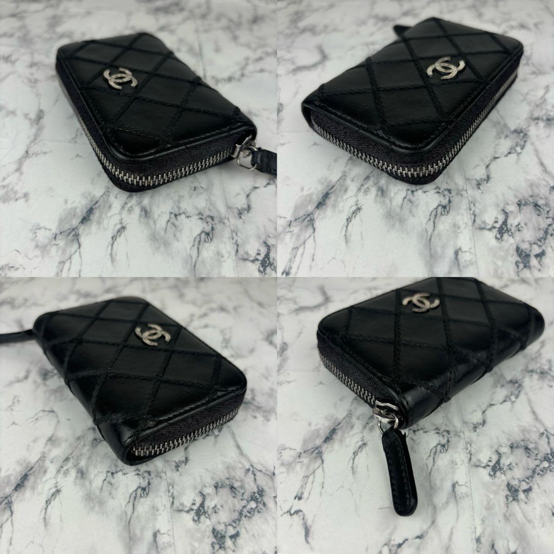 90 CHANEL ラウンドファスナー　ケース