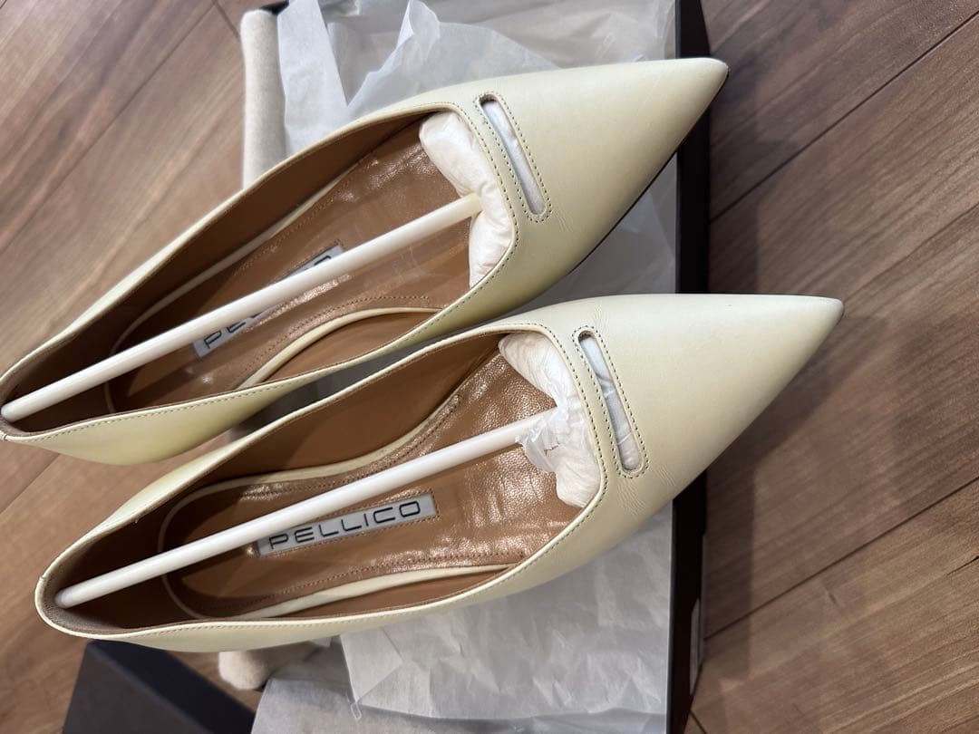 【美品】ペリーコ　PELLICO フラットシューズ　オフホワイト　36.5