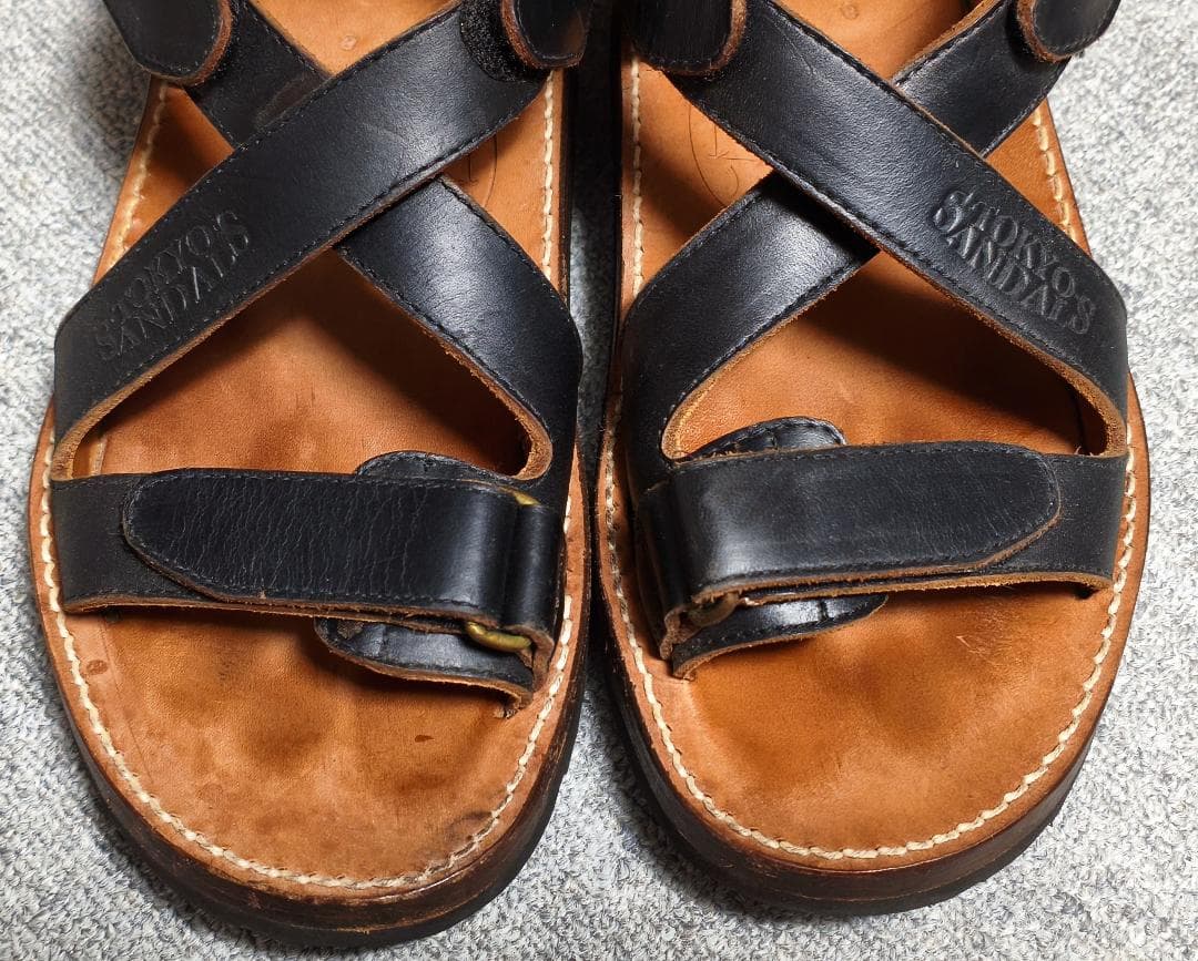 S*D様 TOKYO SANDALS/東京サンダル Xストラップ レザーサンダル