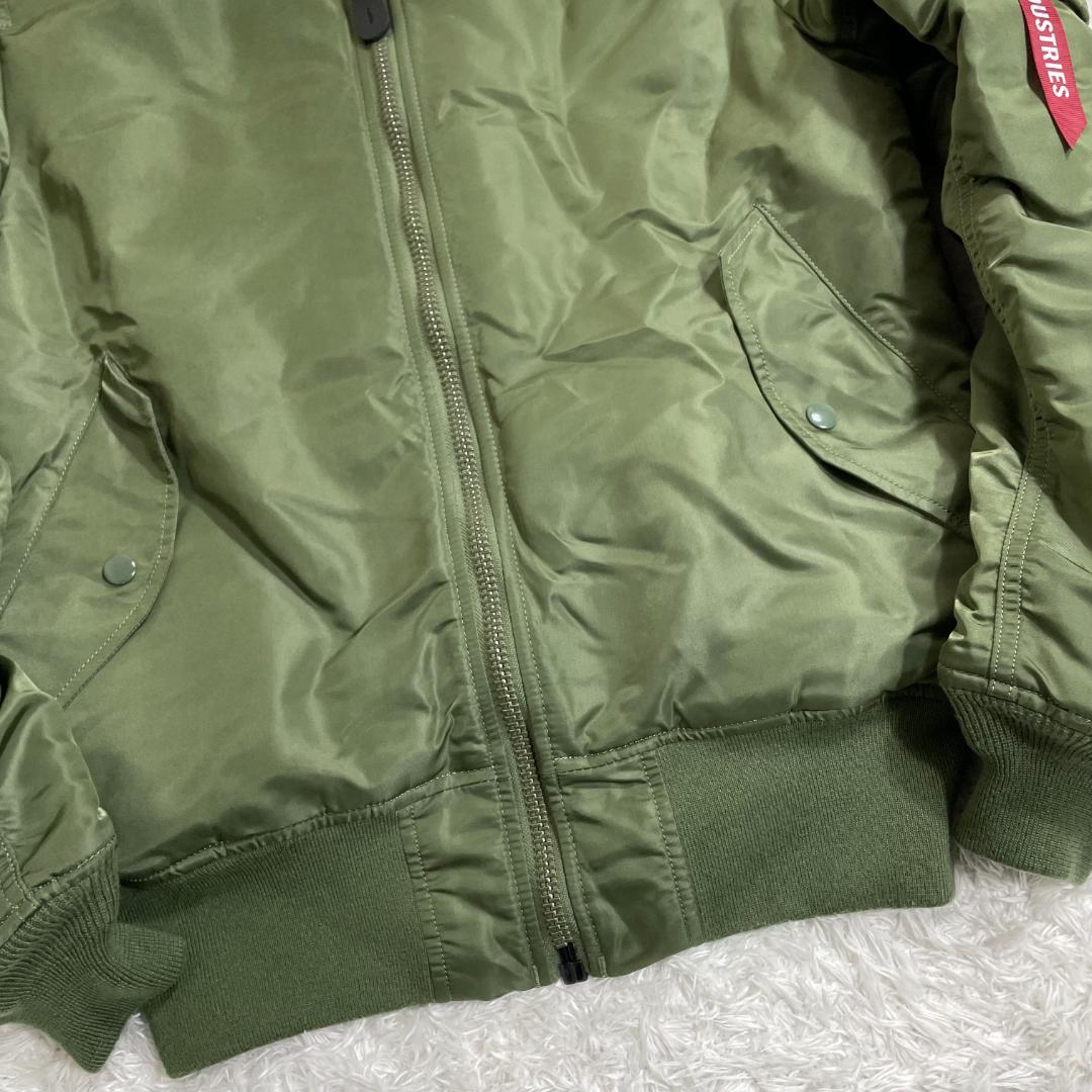 アルファインダストリーズ MA-1 フライトジャケット オリーブグリーン M