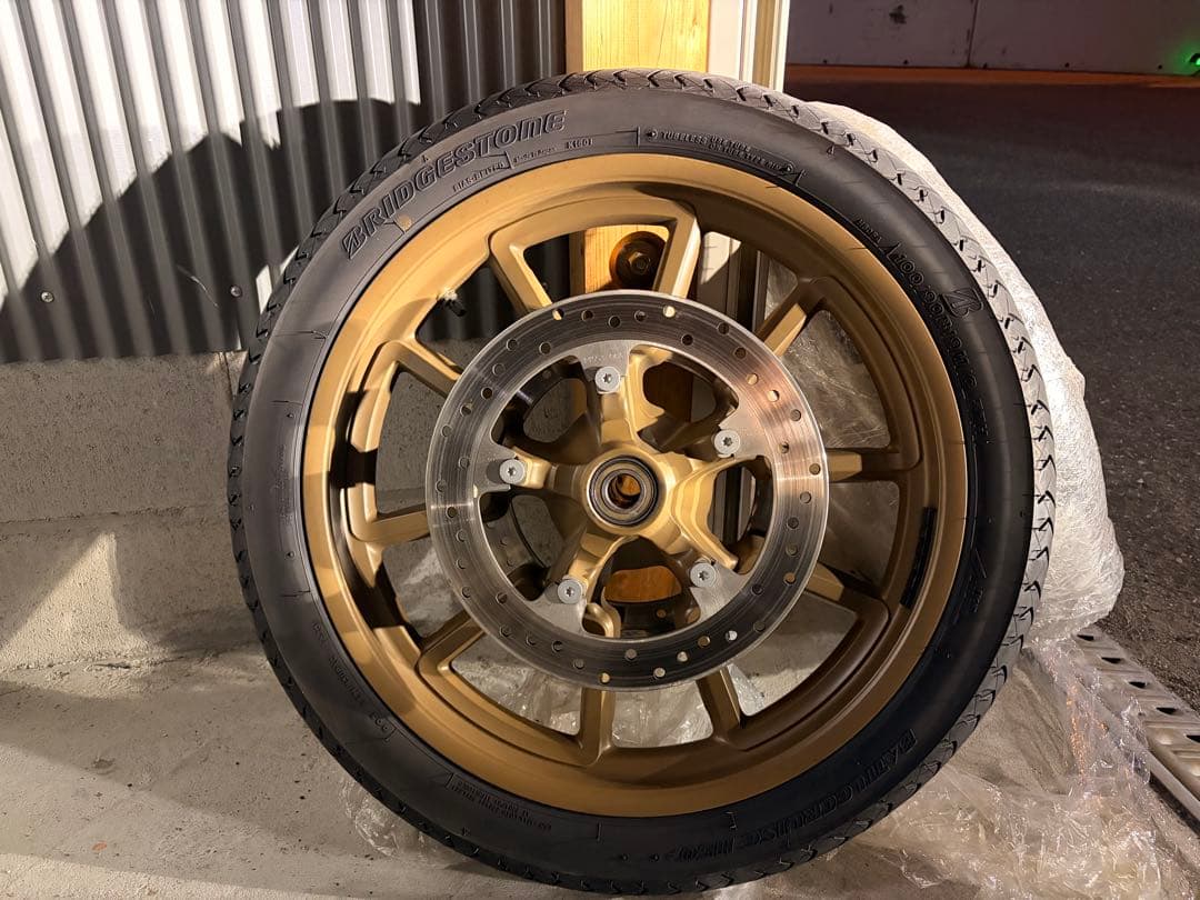 DYNA FXDLS ローライダーS/前後純正ホイール＋タイヤ(バリ山)