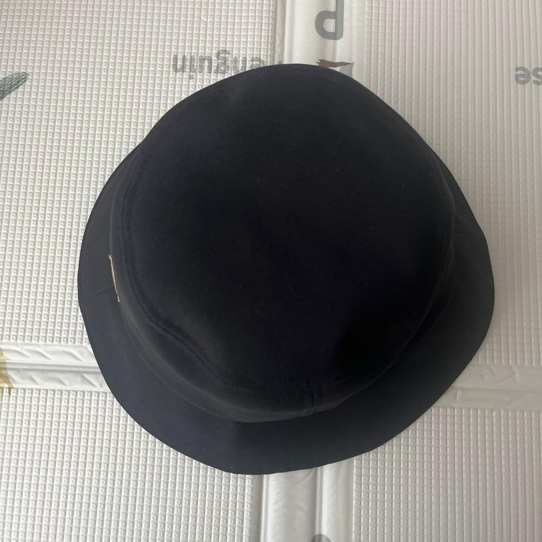 芦屋ロサブラン バケットハット つば裏遮光 つば約8cm ブラック Mサイズ