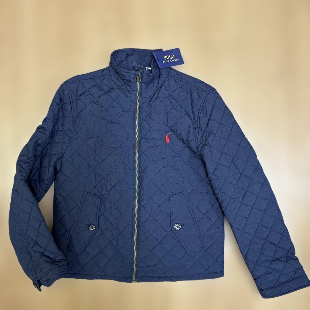 新品★Polo Ralph Lauren ネイビー キルティングジャケット160