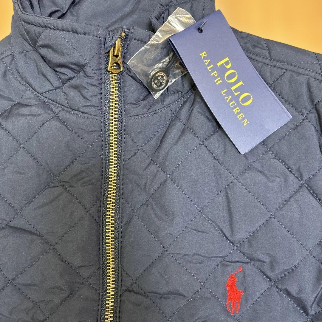 新品★Polo Ralph Lauren ネイビー キルティングジャケット160