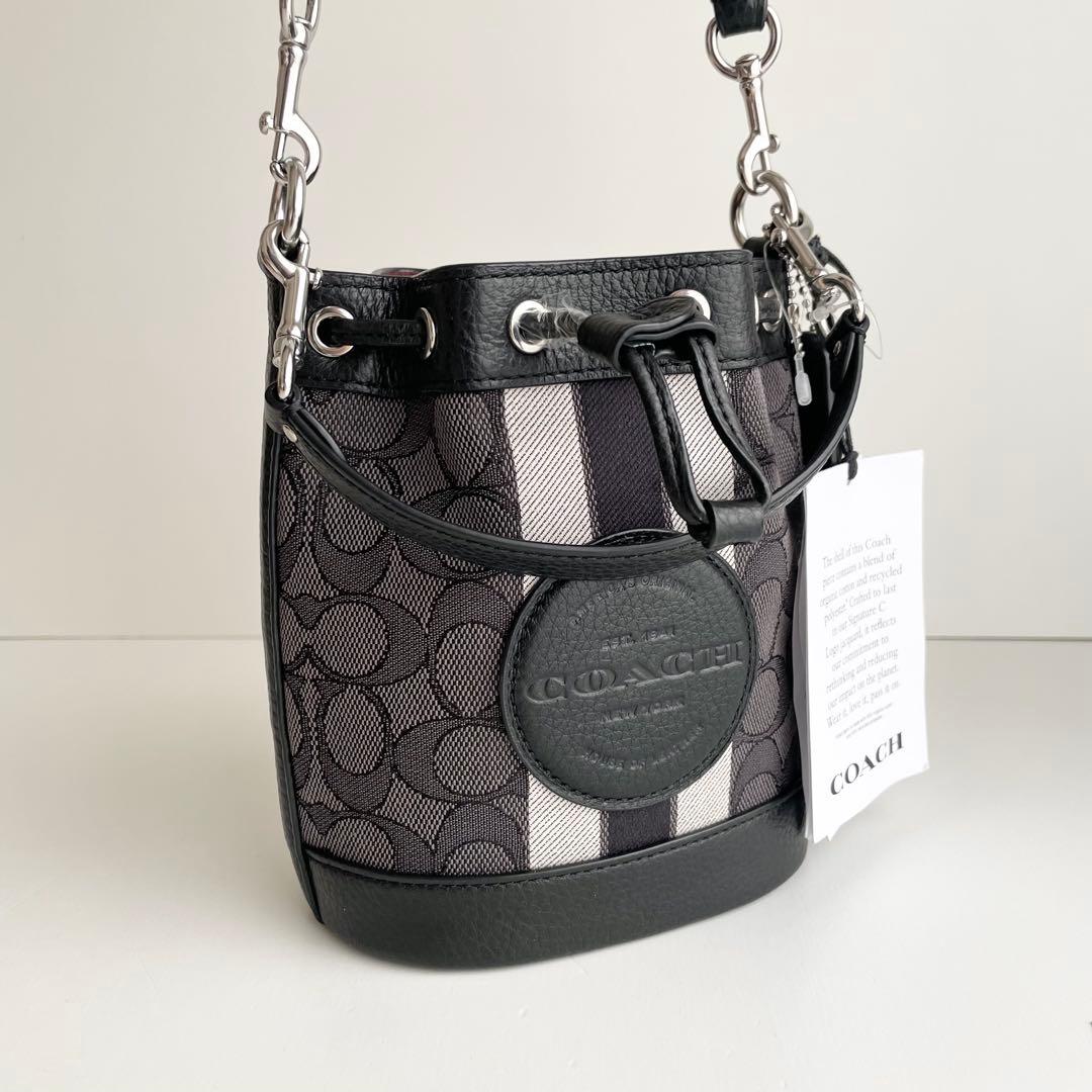 コーチ COACH ショルダーバッグ ジャガード デンプシー バケット 新品