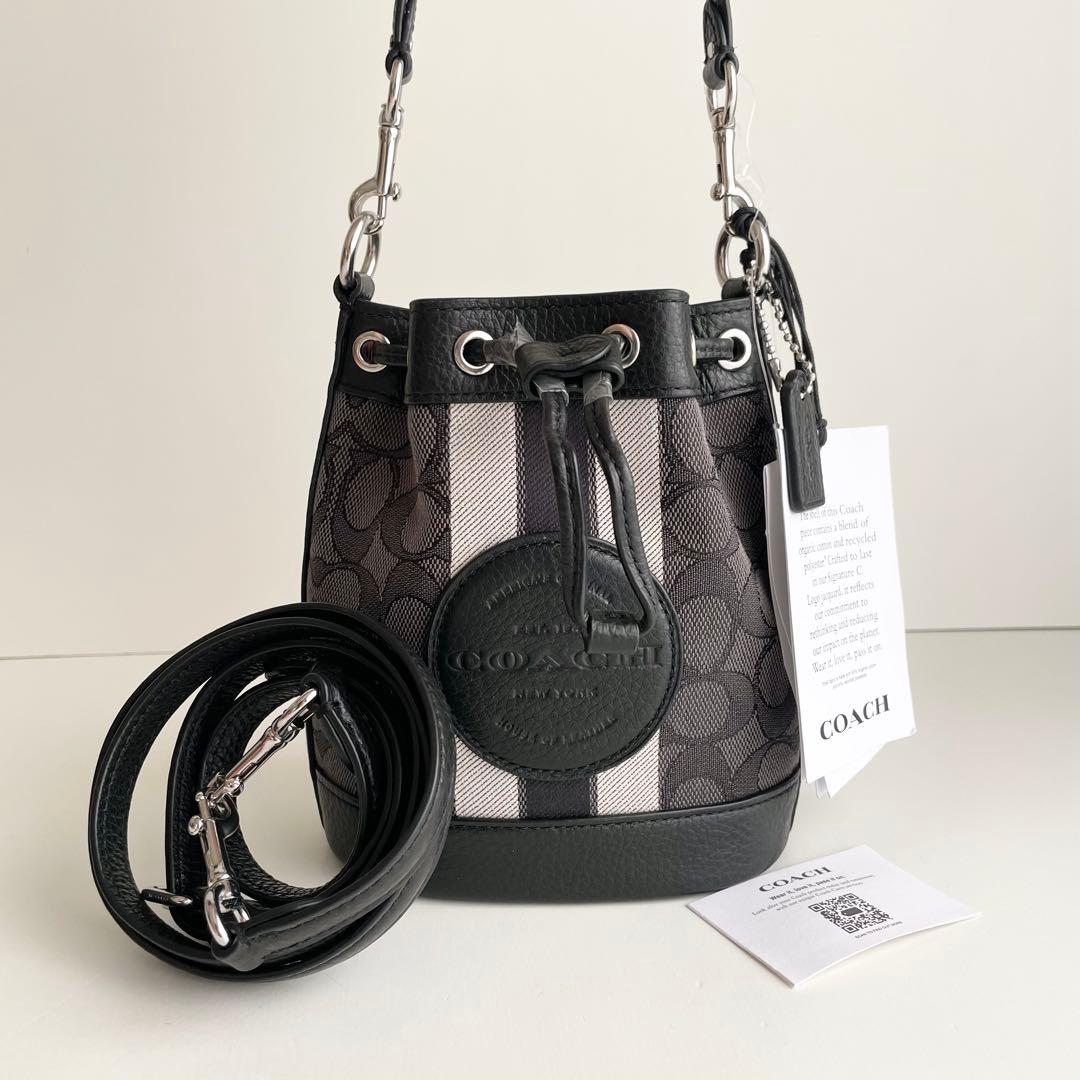 コーチ COACH ショルダーバッグ ジャガード デンプシー バケット 新品