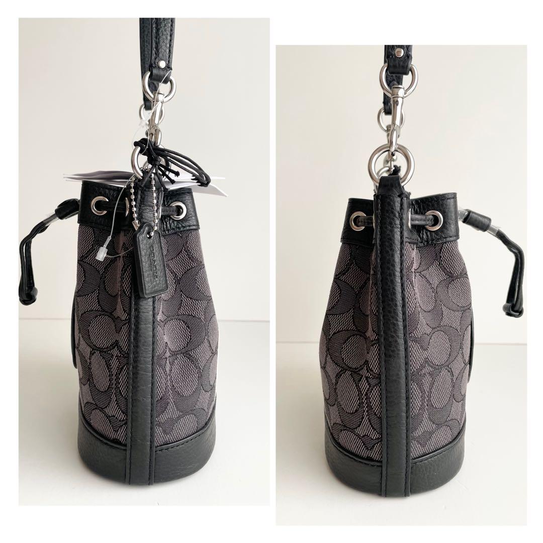 コーチ COACH ショルダーバッグ ジャガード デンプシー バケット 新品