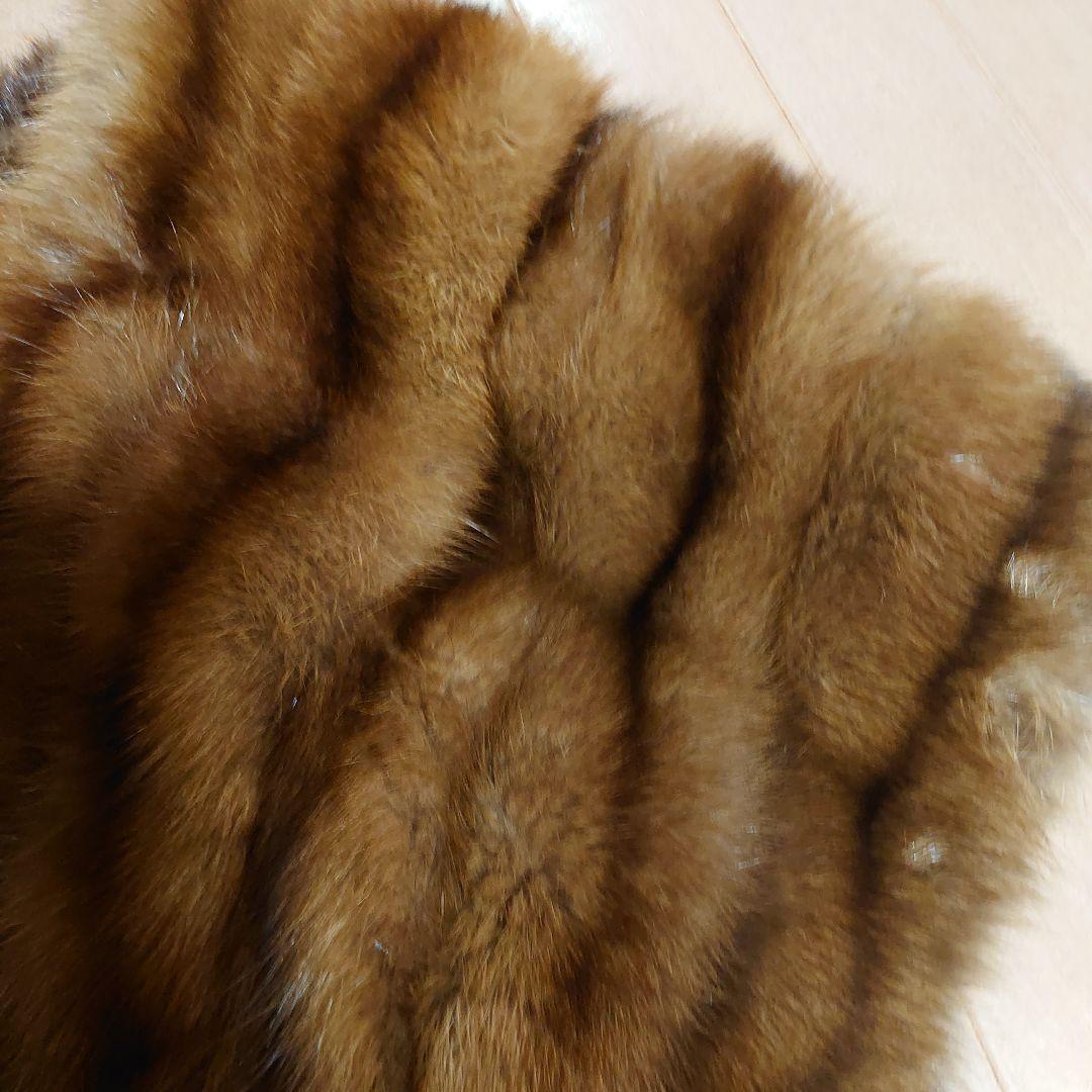 セーブル襟付き大判ビッグショール