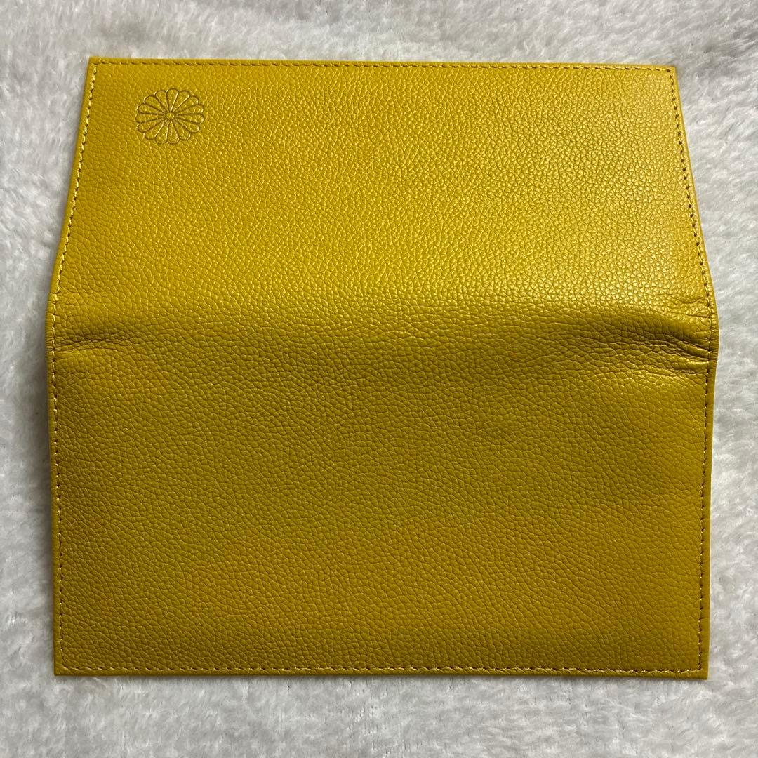 皇居財布　長財布　黄色