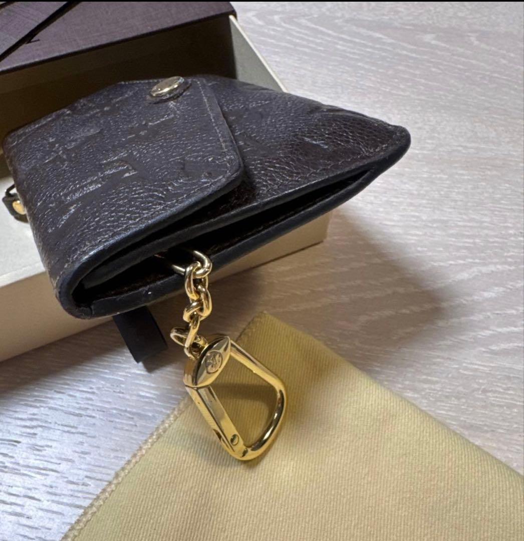 ルイヴィトン LVポシェット クレ アンプラント ブラウン 小銭入れ