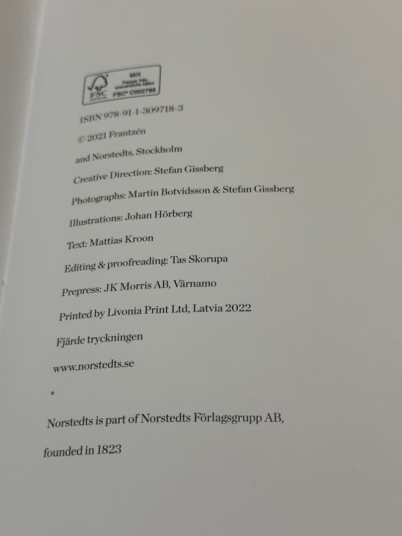 Frantzén フランツェーン 公式料理本 北欧ガストロノミー