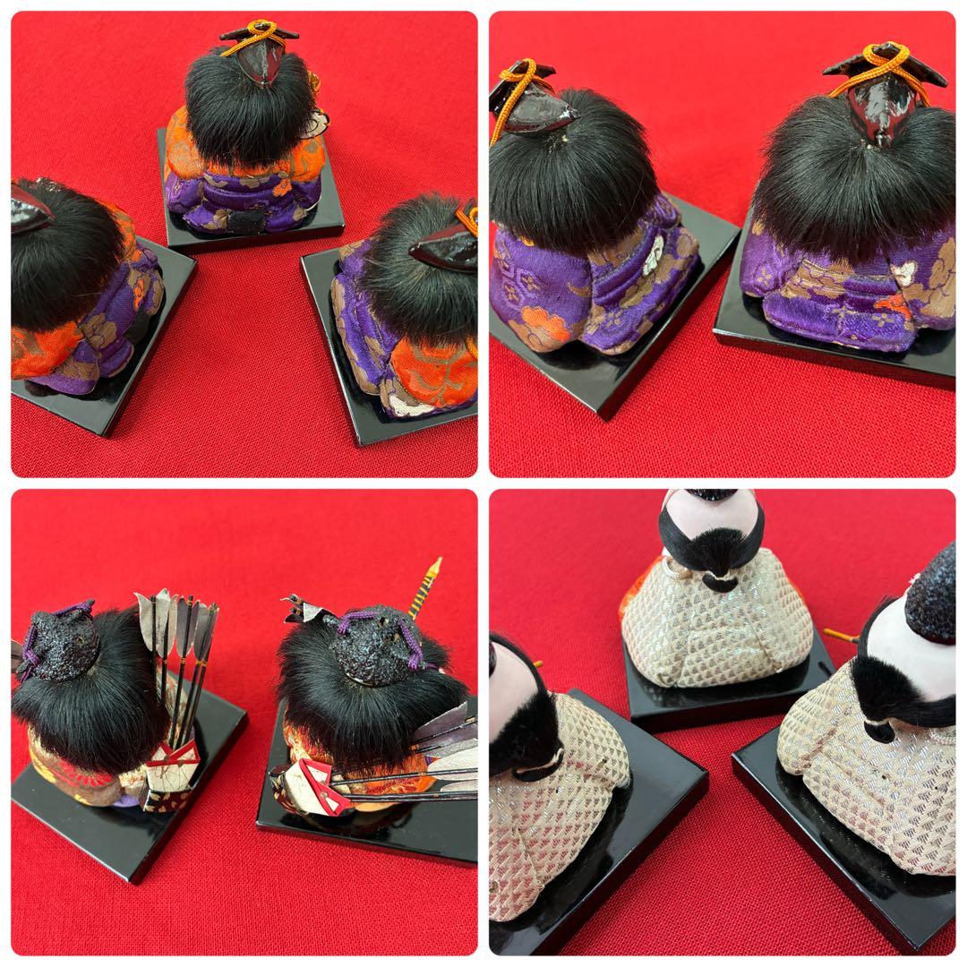 美形！顔良し！昭和初期 木目込みお雛様 15人 コンパクト アンティーク雛人形