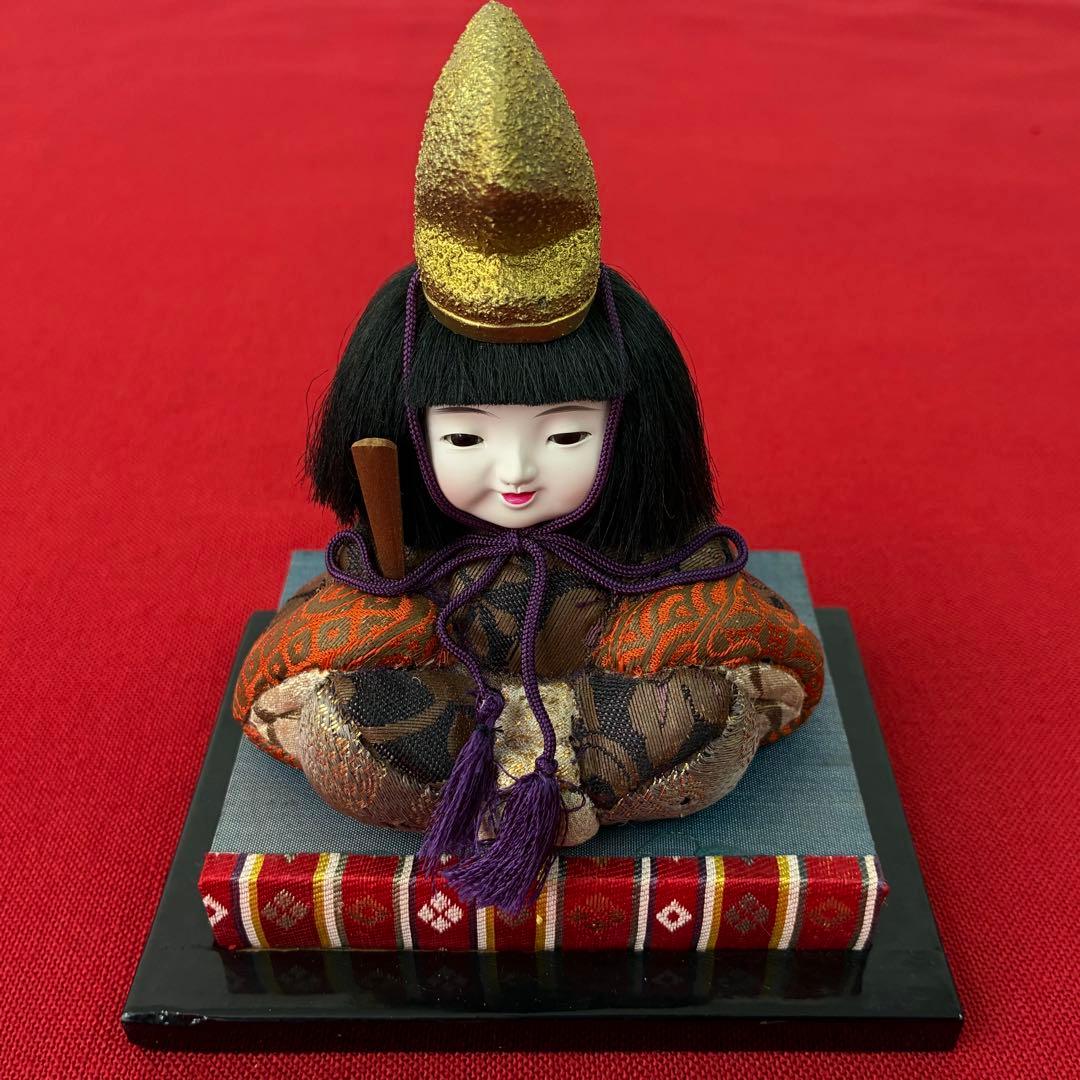 美形！顔良し！昭和初期 木目込みお雛様 15人 コンパクト アンティーク雛人形