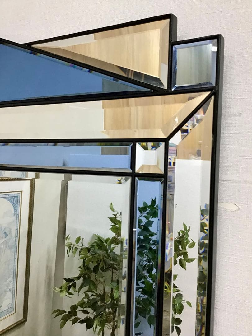 管987☆ベルギー製☆DEKNUDT☆デクヌートミラー☆ガラスコンソールテーブル