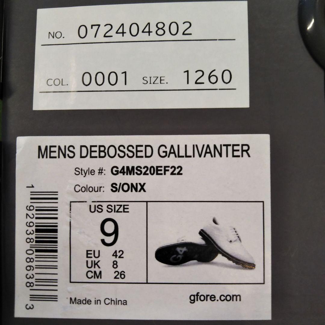 新品 ジーフォア 072404802 ゴルフシューズ ホワイト 26cm