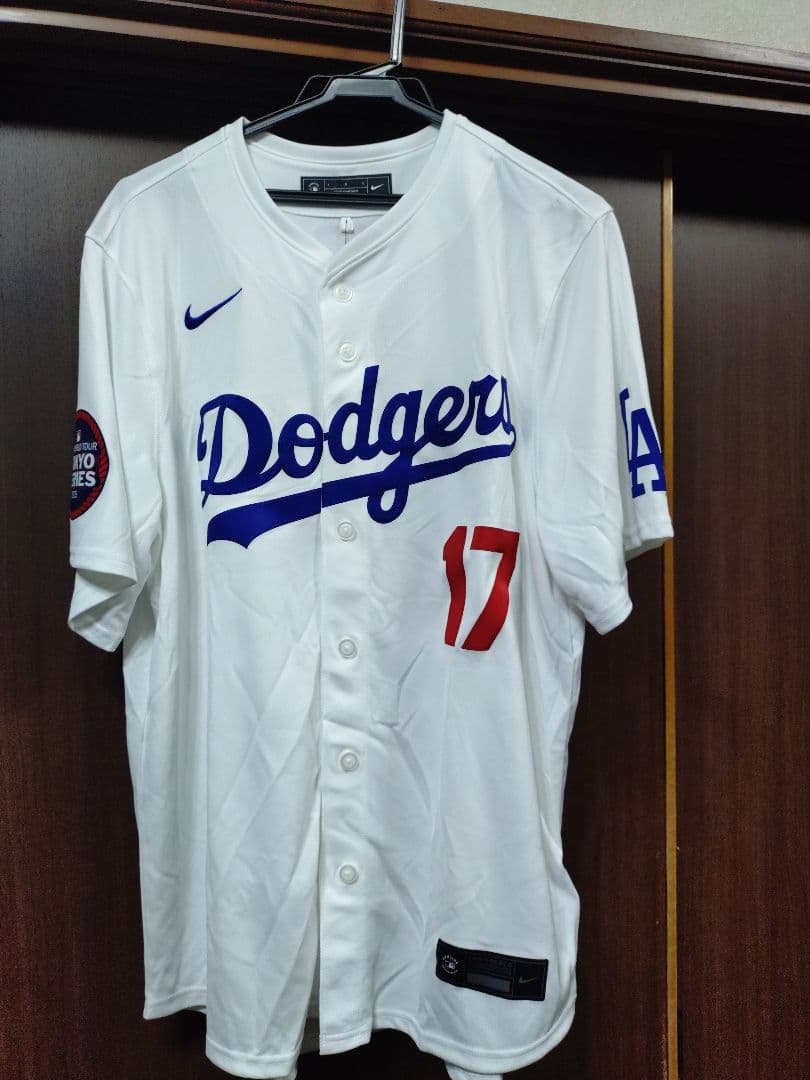 ドジャース　東京シリーズ　大谷翔平 17 ユニフォーム　Lサイズ