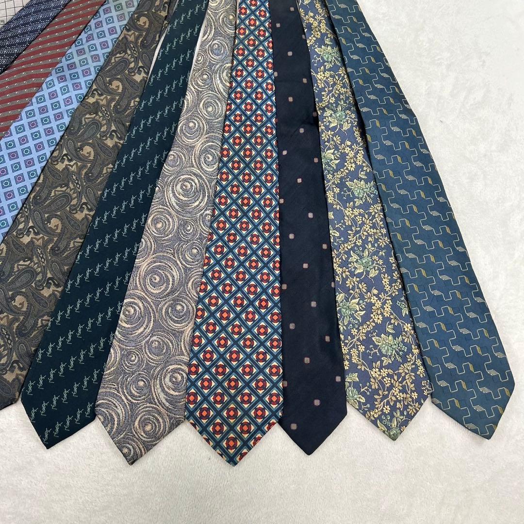 NM40 イヴサンローラン 11本 セット まとめ売り ネクタイ メンズ