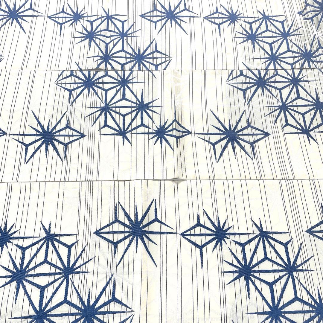 専用帯6159 5805 二点セット ●高級 正絹 藍染 全通 袋帯