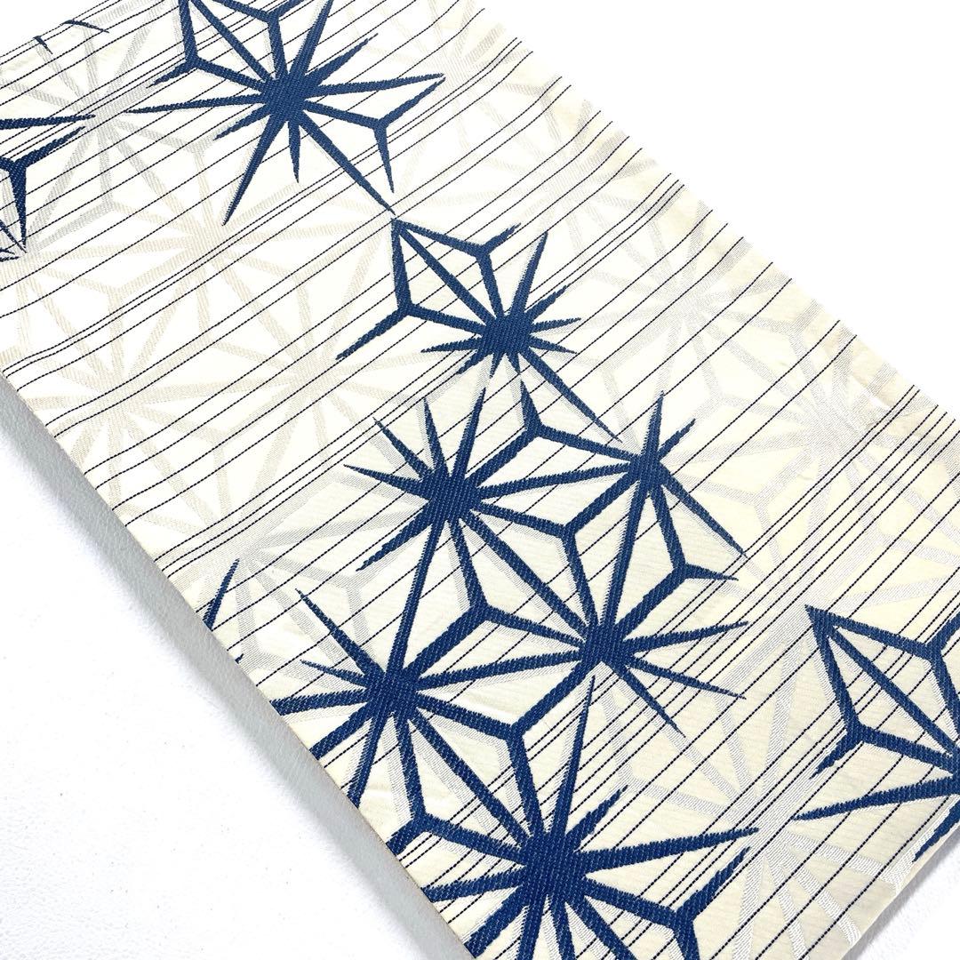 専用帯6159 5805 二点セット ●高級 正絹 藍染 全通 袋帯